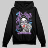 PURPLE Sneakers DopeSkill Hoodie Sweatshirt Living My Best Life Graphic Streetwear - Black