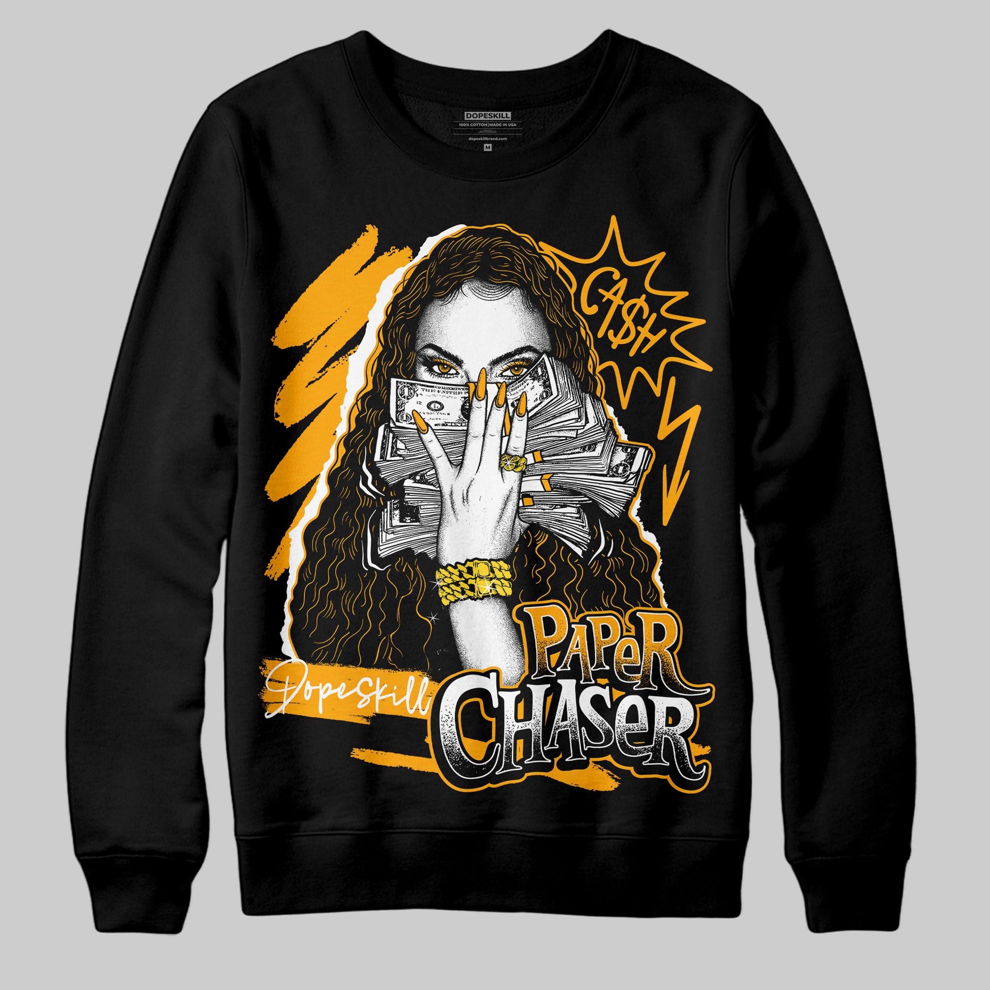 Jordan 12 Retro Black Taxi DopeSkill Sweatshirt NPC Graphic Streetwear - Black