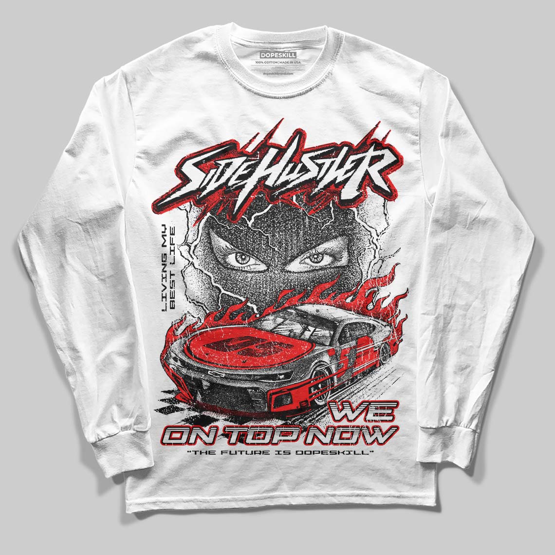 Dunk Low Panda White Black DopeSkill Long Sleeve T-Shirt Flexin' Graphic Streetwear - White