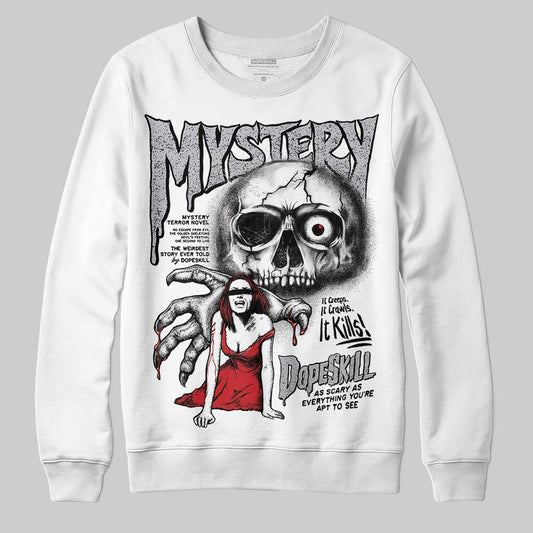 Jordan 4 OG “White Cement” DopeSkill Sweatshirt Mystery Ghostly Grasp Graphic Streetwear - White