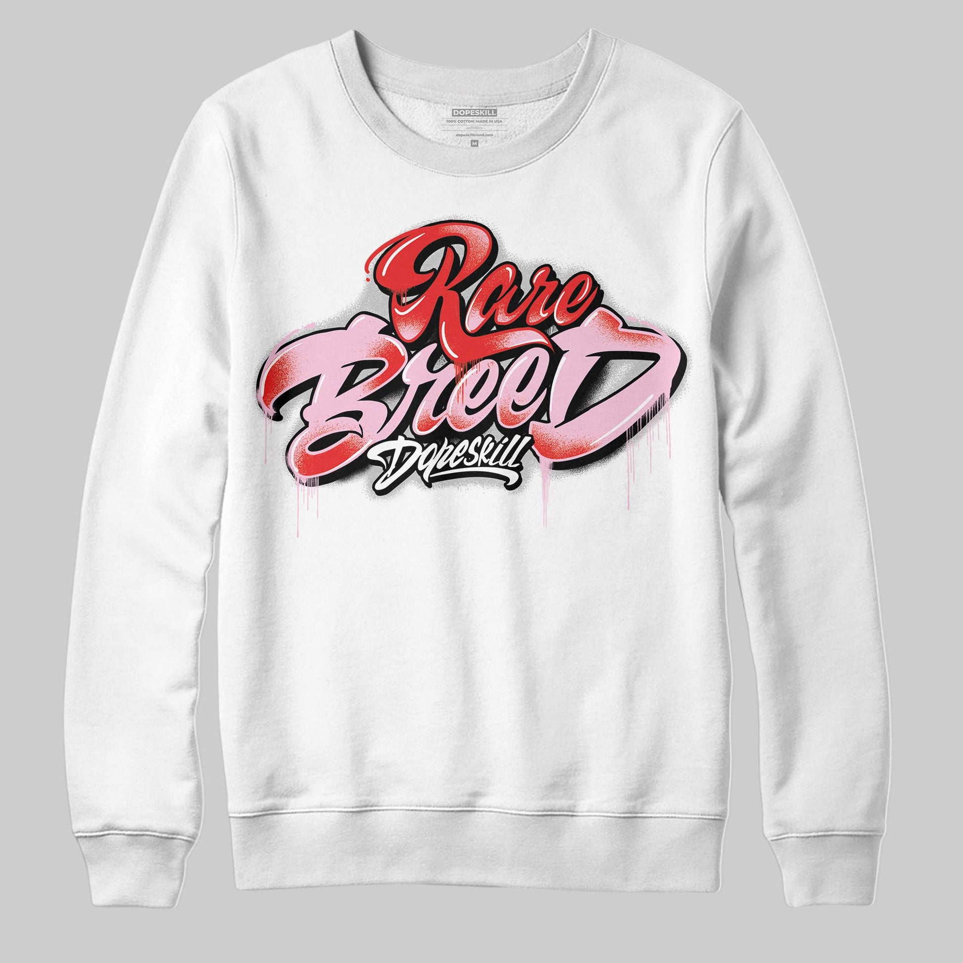 Awake NY x Air Jordan 5 Arctic Pink DopeSkill Sweatshirt Rare Breed Type Graphic Streetwear - White