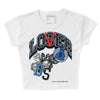 Jordan 11 Low “Space Jam” DopeSkill Women's Crop Top Loser Lover Graphic Streetwear - White
