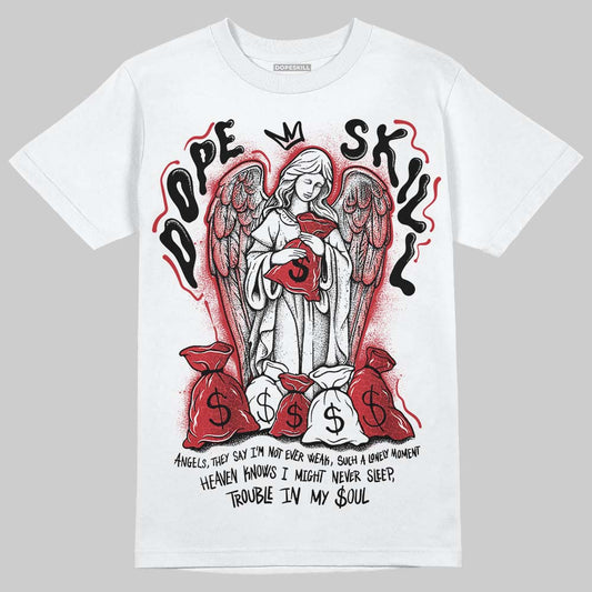 Jordan 1 High OG “Ruby” DopeSkill T-Shirt Angels Graphic Streetwear - White
