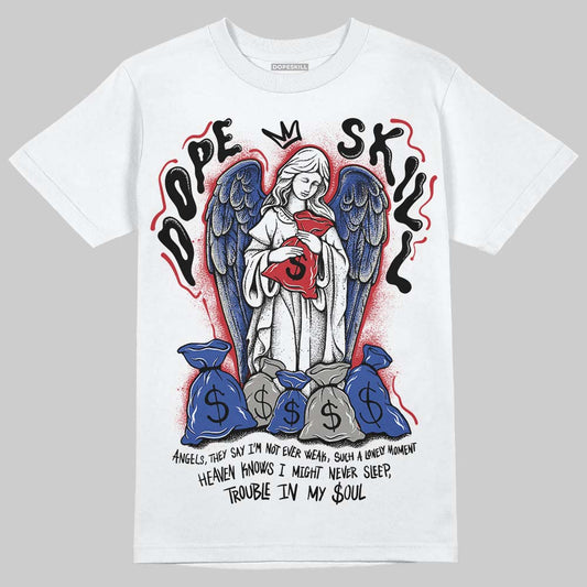 Jordan 4 “Rare Air” DopeSkill T-Shirt Angels Graphic Streetwear - White