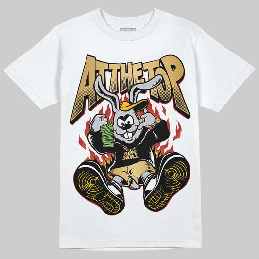 Jordan 12 Retro 'Taxi' 2025 DopeSkill T-Shirt At The Top Graphic Streetwear - White