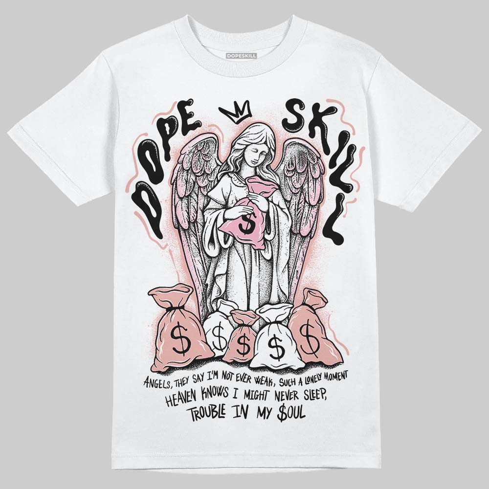 Jordan 1 Low OG “Rust Pink” DopeSkill T-Shirt Angels Graphic Streetwear - White