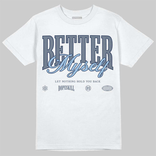 New Balance 9060 Arctic Grey DopeSkill T-Shirt Better Myself Graphic Streetwear - White