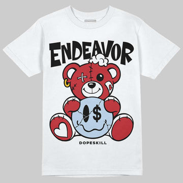 Jordan 5 Retro Fire Red Black Tongue (2025) DopeSkill T-Shirt Endeavor Graphic Streetwear - White