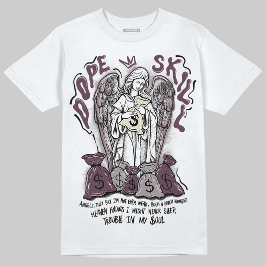 A Ma Maniére x Air Jordan 5 “Violet Ore” DopeSkill T-Shirt Angels Graphic Streetwear - White