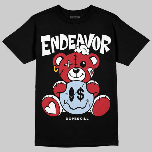 Jordan 5 Retro Fire Red Black Tongue (2025) DopeSkill T-Shirt Endeavor Graphic Streetwear - Black