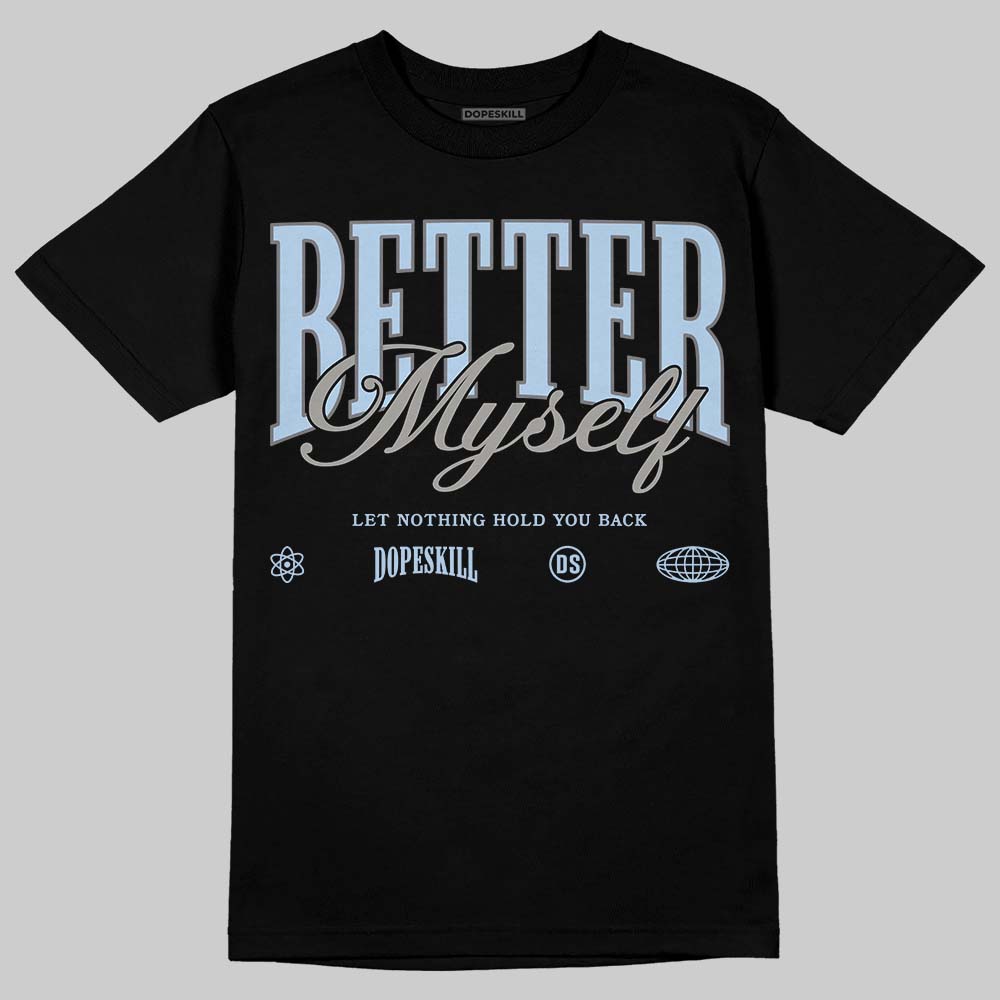New Balance Abzorb 2000 “Silver/Blue” DopeSkill T-Shirt Better Myself Graphic Streetwear - Black