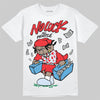 Jordan 11 Retro Cherry DopeSkill T-Shirt No Luck, All Hustle Graphic Streetwear - White