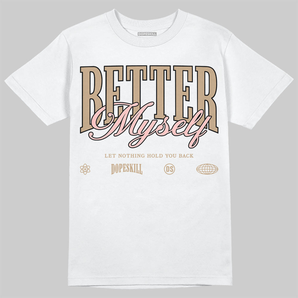 Nike Air Force 1 Low Canvas “Linen” DopeSkill T-Shirt Better Myself Graphic Streetwear - White