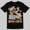 Jordan 4 Retro “Pizza” DopeSkill T-Shirt Born To Be Rich Graphic Streetwear - Black