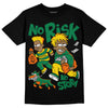Green Sneakers DopeSkill T-Shirt No Risk No Story Graphic Streetwear - Black