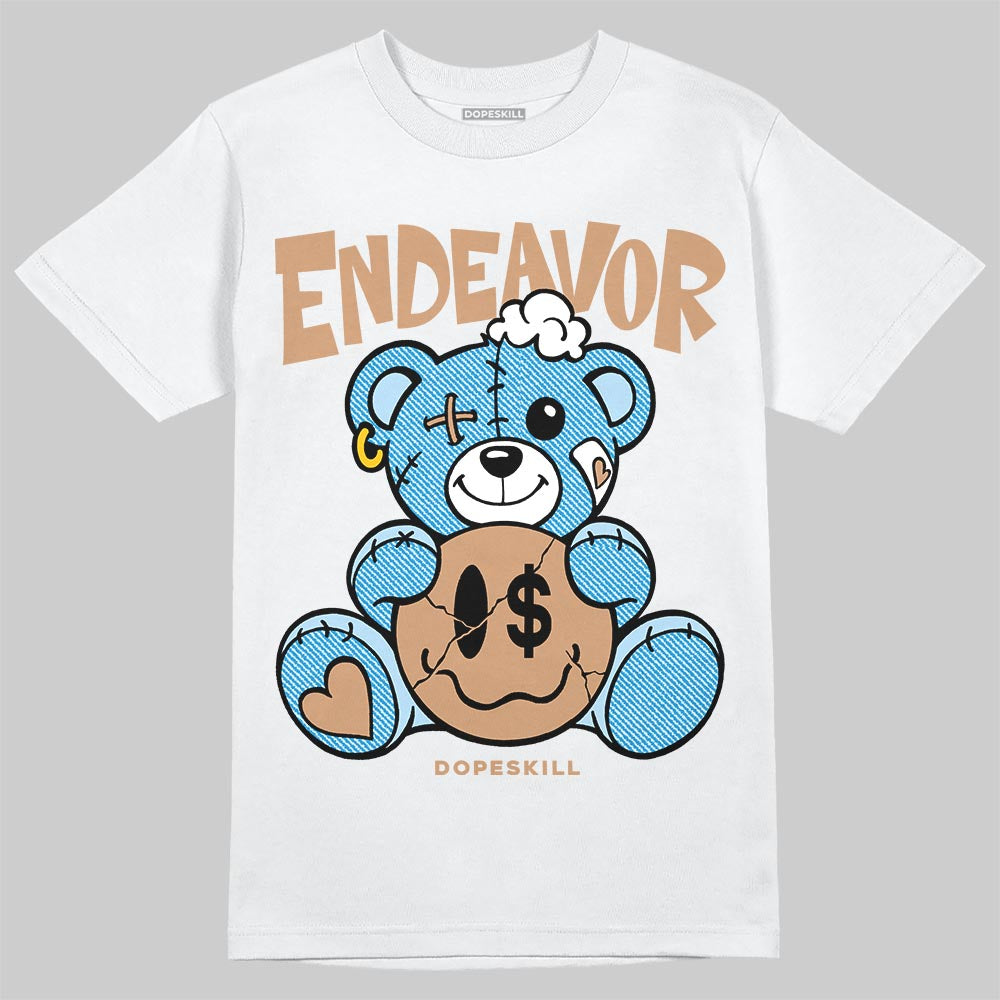 Jordan 4 Denim “Worn Blue” DopeSkill T-Shirt Endeavor Graphic Streetwear - White