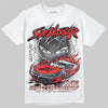 Jordan 11 Retro Cherry DopeSkill T-Shirt New Side Hustler Graphic Streetwear - White