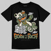 Jordan 4 Retro OG SP Undefeated (2025) DopeSkill T-Shirt Born To Be Rich Graphic Streetwear - Black