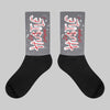 Cement Grey 3s DopeSkill Sublimated Socks Hustle Graphic