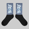 Diffused Blue 11s DopeSkill Sublimated Socks Hustle Graphic