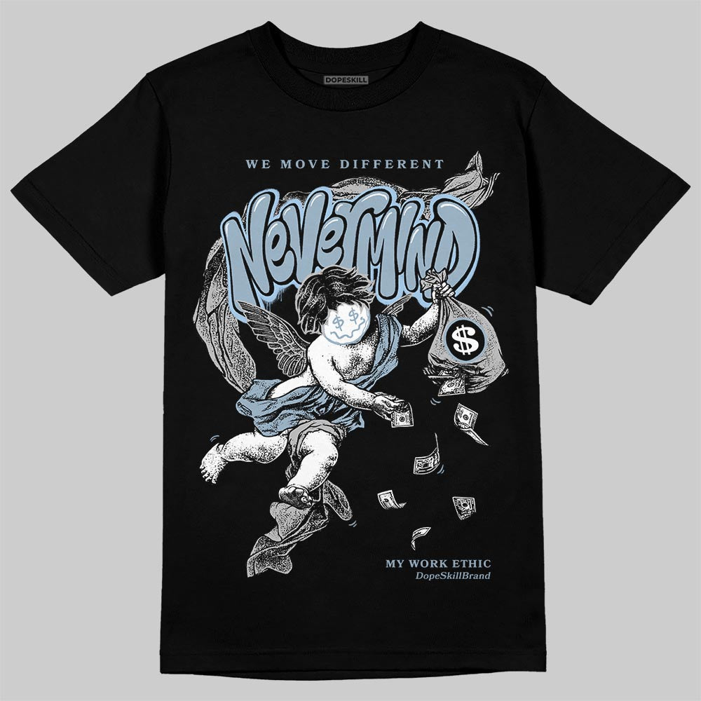 Jordan 40 “Blue Suede” DopeSkill T-Shirt Nevermind Graphic Streetwear - Black