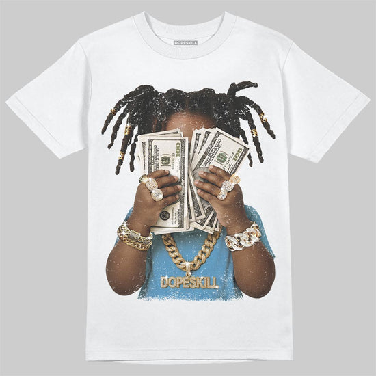 Air Max 95 OG Blue Spark DopeSkill T-Shirt Rich Youth Graphic Streetwear -= White