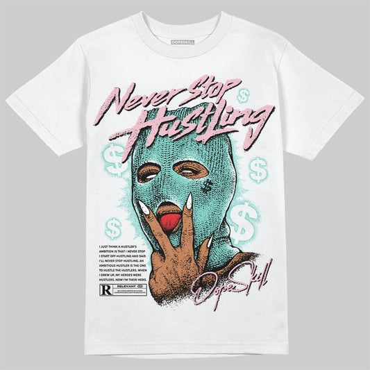 Jordan 11 Low "Igloo" DopeSkill T-Shirt Never Stop Hustling Graphic Streetwear - White