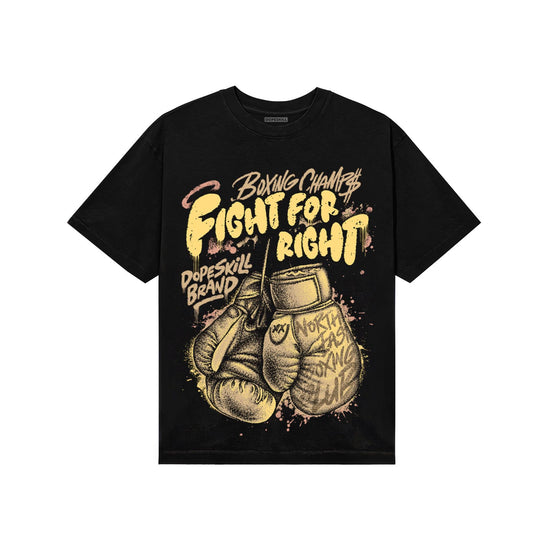 TAN Sneakers DopeSkill T-Shirt Fight For Right Graphic Streetwear - black