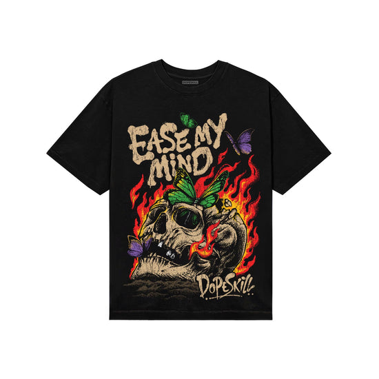 TAN Sneakers DopeSkill T-Shirt Ease My Mind Graphic Streetwear - Black
