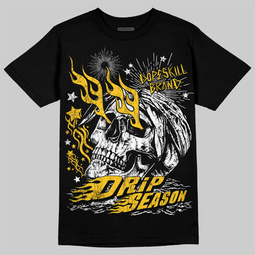 Yellow Sneakers DopeSkill T-Shirt Drip Season Graphic Streetwear - Black