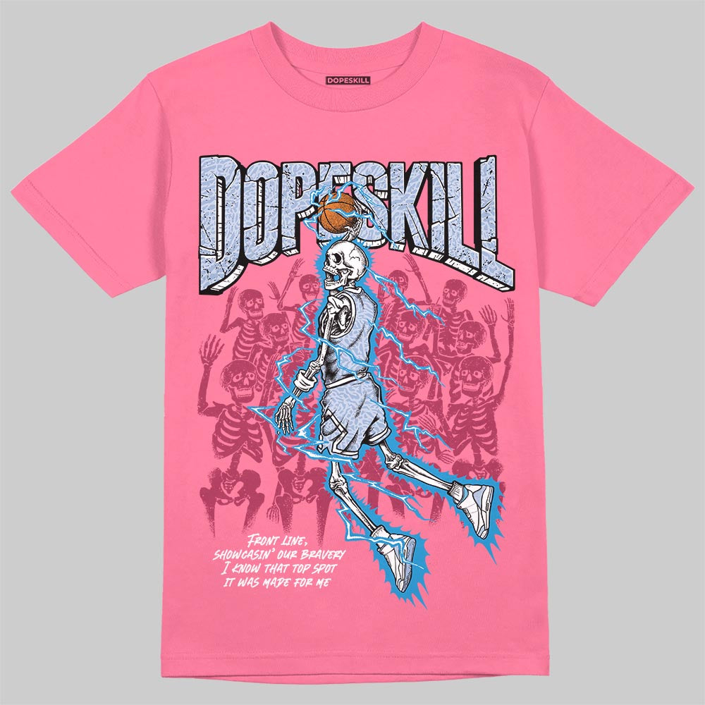 Jordan 3 GS “Cobalt Bliss” DopeSkill T-Shirt Thunder Dunk Graphic Streetwear - Safety Pink
