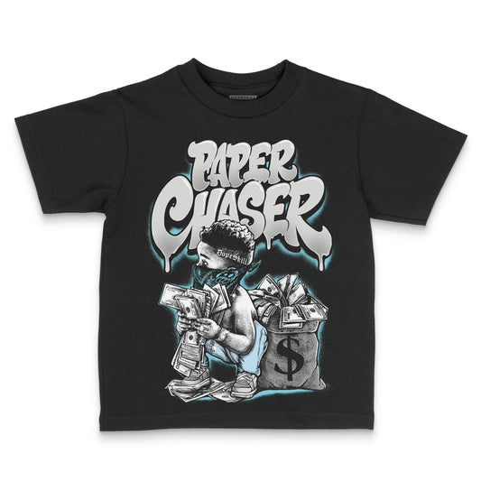 Jordan 4 Retro GS “Blue Chill” DopeSkill Toddler Kids T-shirt Paper Chaser Boy Graphic Streetwear - black