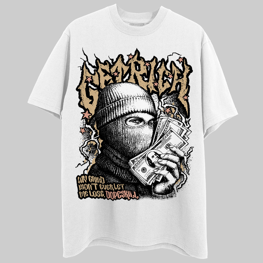 TAN Sneakers DopeSkill T-Shirt Wealthy Graphic Streetwear - White