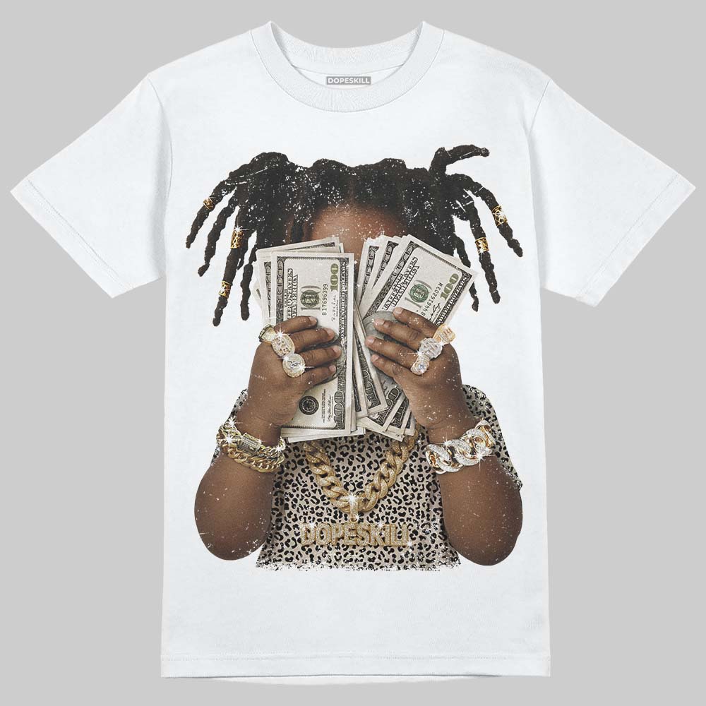 SB Dunk Low Pro x Arts-Rec Skateshop Rust Pink and Rough Green DopeSkill T-Shirt Rich Youth Graphic Streetwear - White