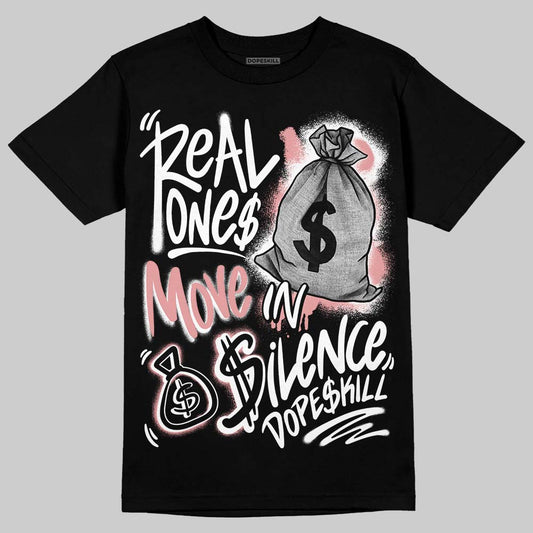 Harris Tweed x Wmns Dunk Low 'Black Phantom' DopeSkill T-Shirt Real Ones Move In Silence Graphic Streetwear - black