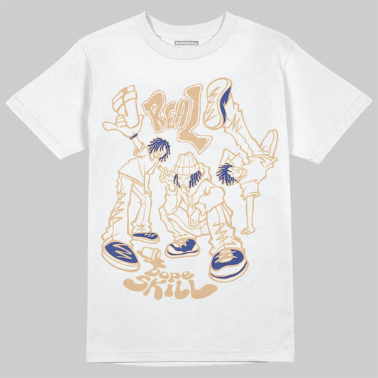 Jordan 17 Retro Low SP Infinite Archives DopeSkill T-Shirt Real Y2K Players Graphic Streetwear - White