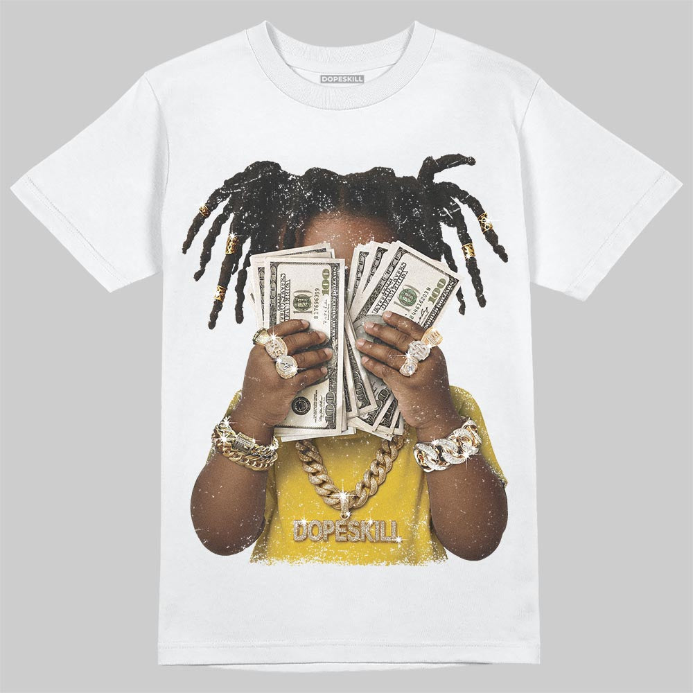 Jordan 6 “Yellow Ochre” DopeSkill T-Shirt Rich Youth Graphic Streetwear - White
