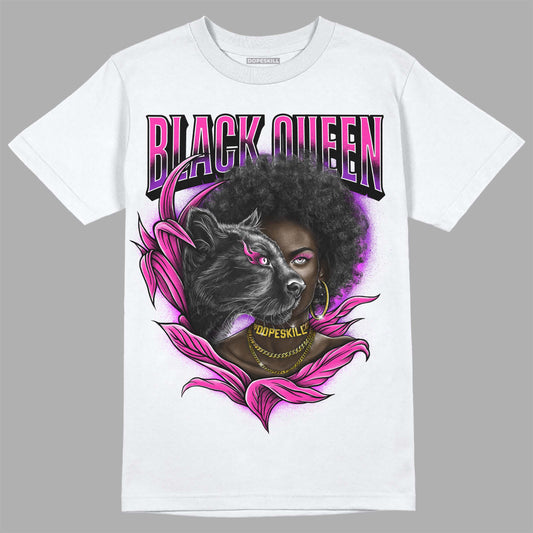 Pink Sneakers DopeSkill T-Shirt New Black Queen Graphic Streetwear - White 