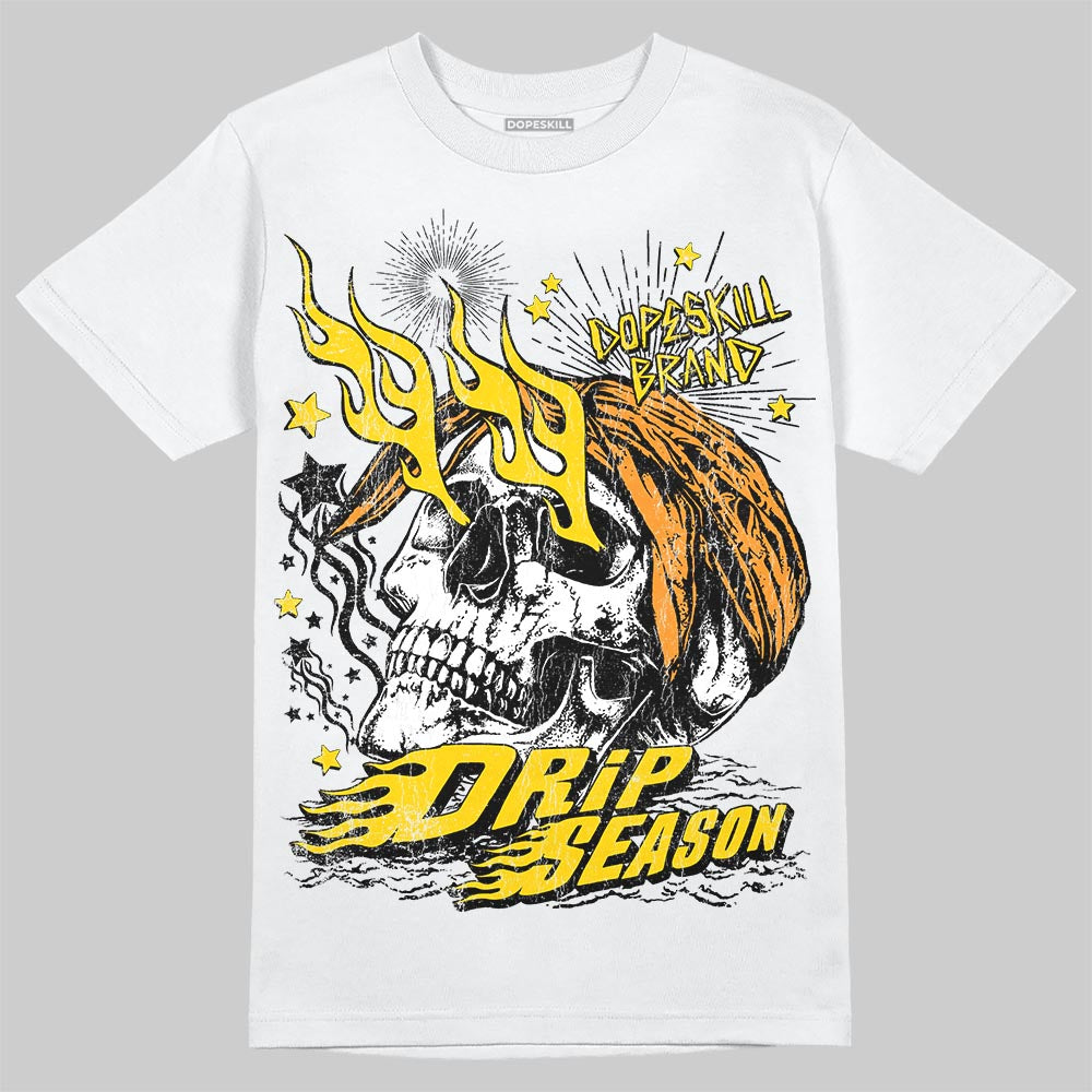 Jordan 6 “Yellow Ochre” DopeSkill T-Shirt Drip Season Graphic Streetwear - White