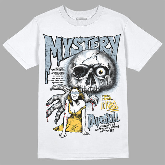 Jordan 13 “Blue Grey” DopeSkill T-Shirt Mystery Ghostly Grasp Graphic Streetwear - White 