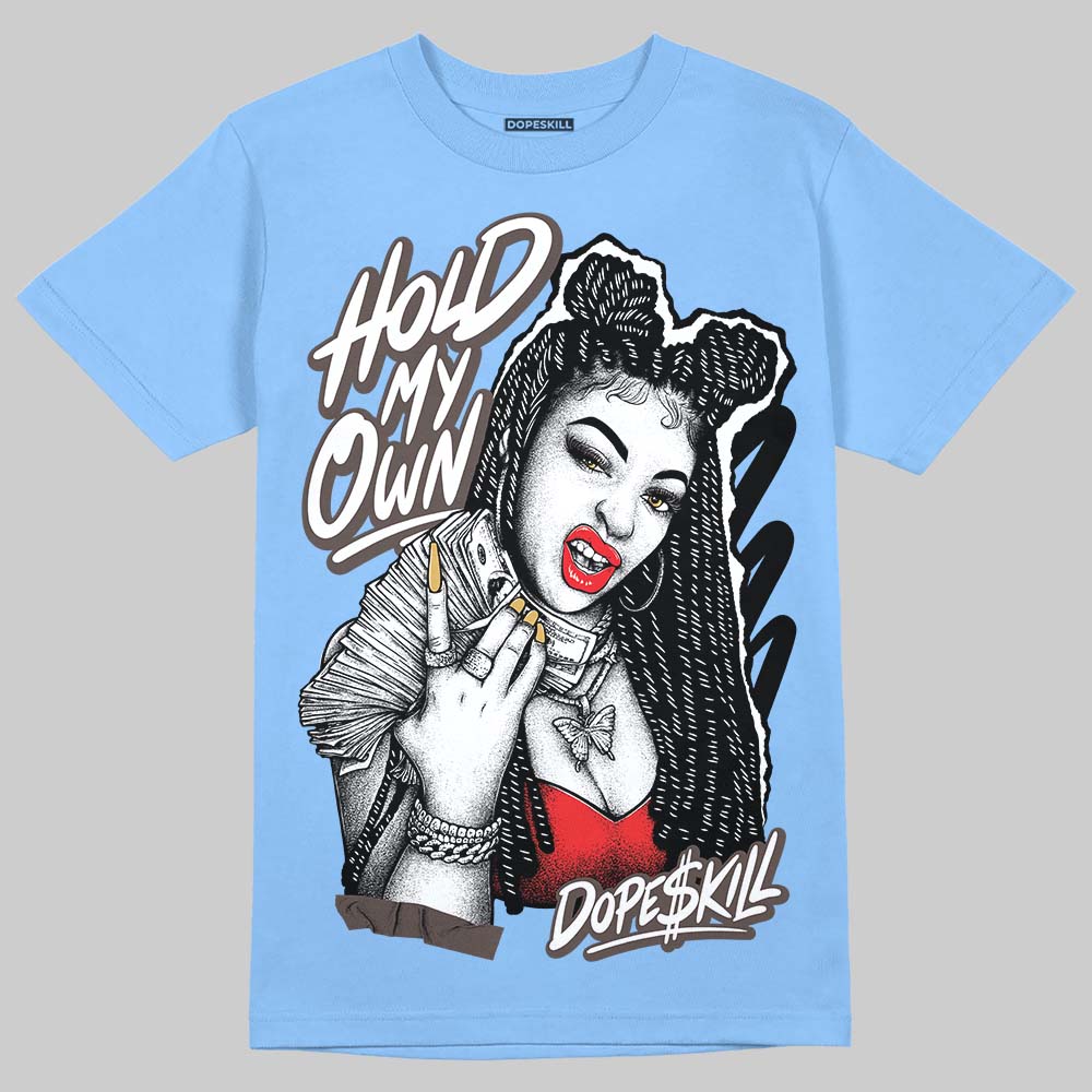Adidas Handball Spezial ‘Light Blue’ DopeSkill T-Shirt New H.M.O Graphic Streetwear - Carolina Blue