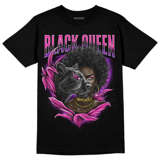 Pink Sneakers DopeSkill T-Shirt New Black Queen Graphic Streetwear - Black