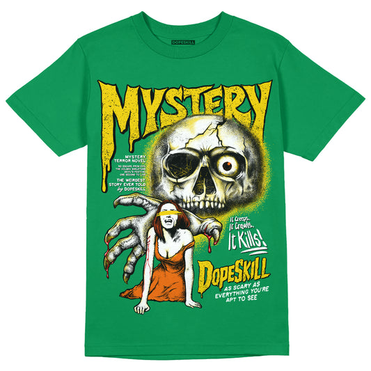 Green Sneakers DopeSkill Green T-shirt Mystery Ghostly Grasp Graphic Streetwear