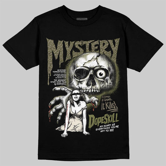 Jordan 3 “Medium Olive” aka “Family Affair” DopeSkill T-Shirt Mystery Ghostly Grasp Graphic Streetwear - Black