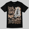 Jordan 4 Retro Cozy Girl DopeSkill T-Shirt Real Ones Move In Silence Graphic Streetwear - Black