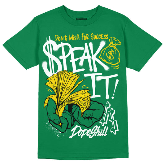 Jordan 5 “Lucky Green” DopeSkill Green T-Shirt Speak It Graphic Streetwear