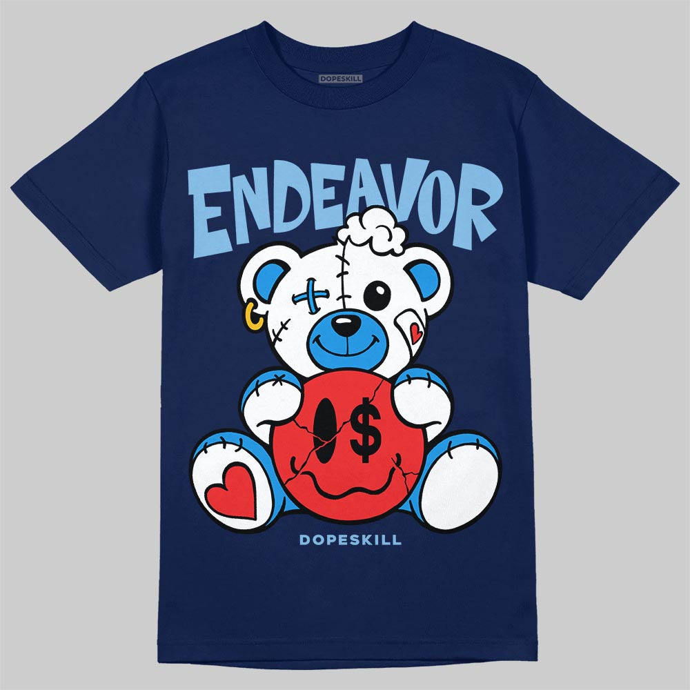 University Blue Sneakers DopeSkill T-Shirt Endeavor Graphic Streetwear - navy