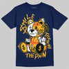 Jordan 4 Retro ‘Dunk From Above’ DopeSkill T-Shirt Smile Through The Pain Graphic Streetwear - Navy