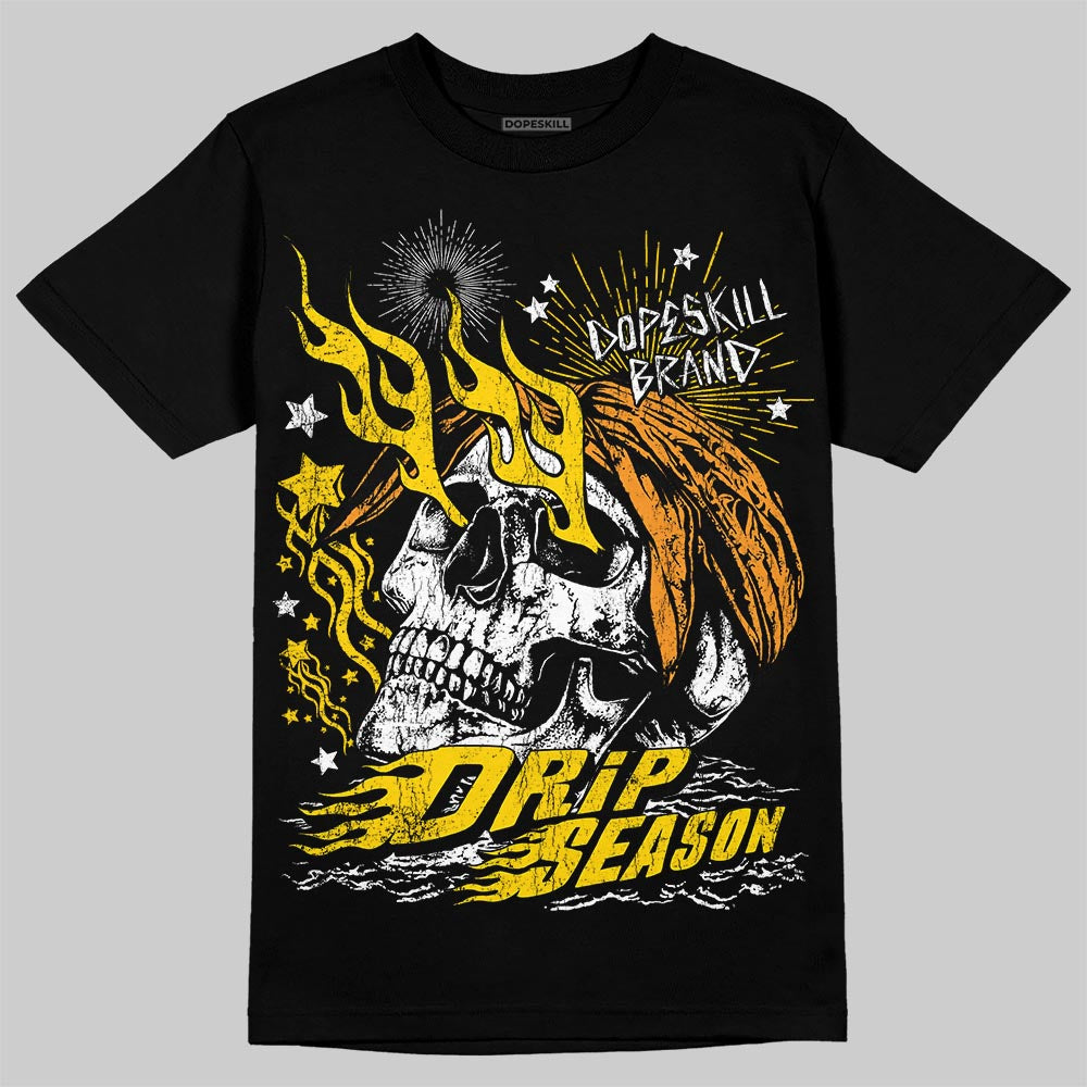 Jordan 6 “Yellow Ochre” DopeSkill T-Shirt Drip Season Graphic Streetwear - Black