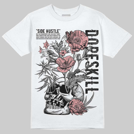 Harris Tweed x Wmns Dunk Low 'Black Phantom' DopeSkill T-Shirt Side Hustle Graphic Streetwear - White